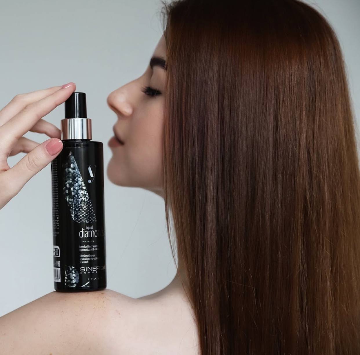Спрей-філер миттєвої дії з гіалуроновою кислотою для волосся LIQUID DIAMONDS Sinergy, 200мл