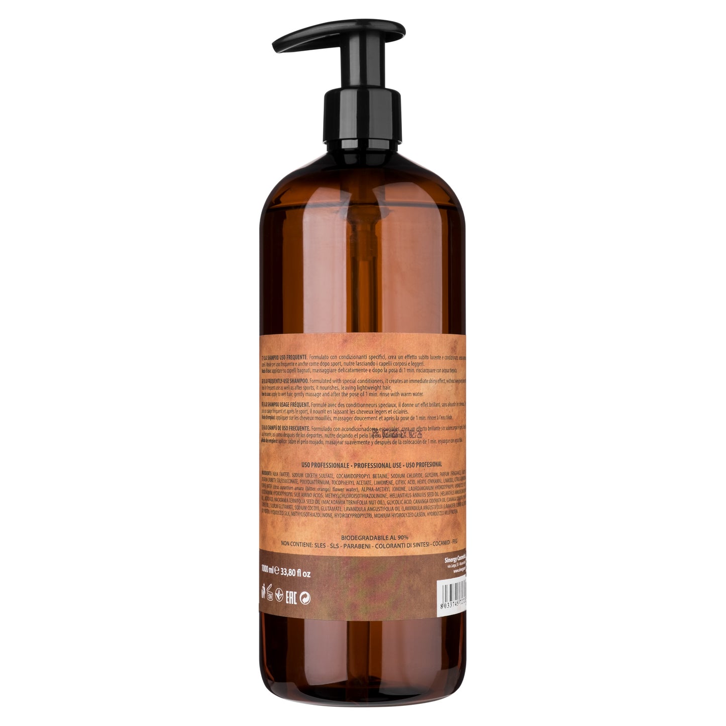 Безсульфатний шампунь для щоденного використання B.iO Sinergy 1000 мл