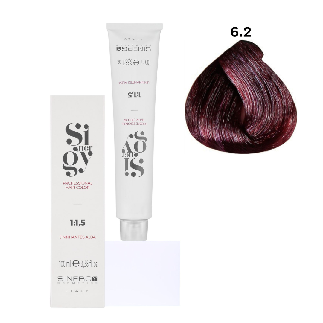 Крем-фарба для волосся Sinergy №6/2 Фіолетовий темно-русий 100 мл