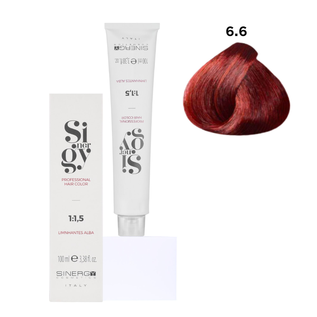 Крем-фарба для волосся Sinergy №6/6 Червоний темно-русий 100 мл