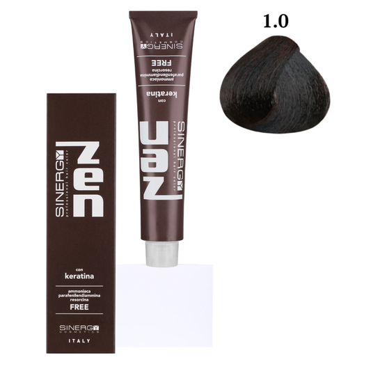 Безаміачна крем-фарба для волосся Sinergy №1/0 Чорний 100 мл