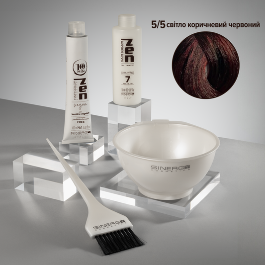 Фарба ZEN Sinergy 10min відтінок №5/5 з набором для фарбування вдома