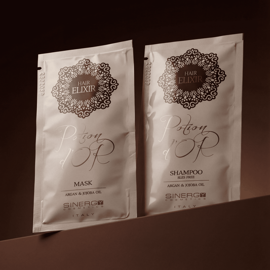 Міні-набір з аргановою олією та жожоба Potion D'or Sinergy 15+15 мл