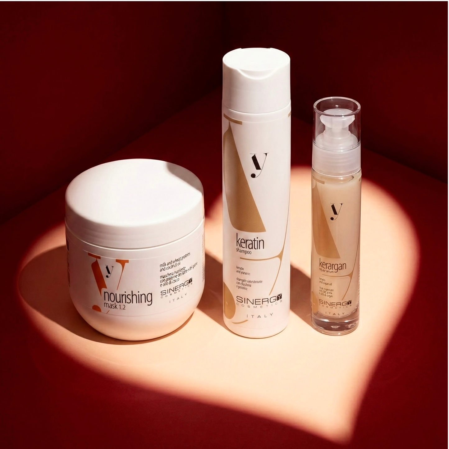 Шампунь для реконструкції пошкодженого волосся з кератином Y4.1 Sinergy 250 мл