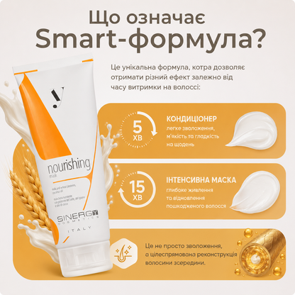 Маска Smart для сухого і пошкодженого волосся Y1.2 Sinergy 250 мл
