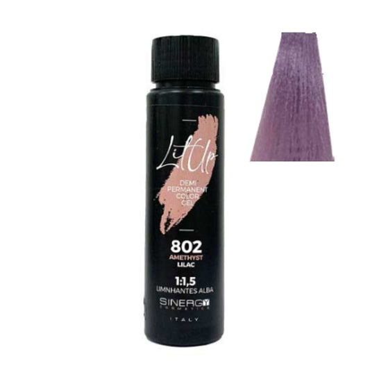 Безаміачна тонуюча гелева фарба для волосся Sinergy LITUP 802 аметист 50 мл