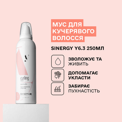 Мус для кучерявого волосся Y6.3 Sinergy 300 мл